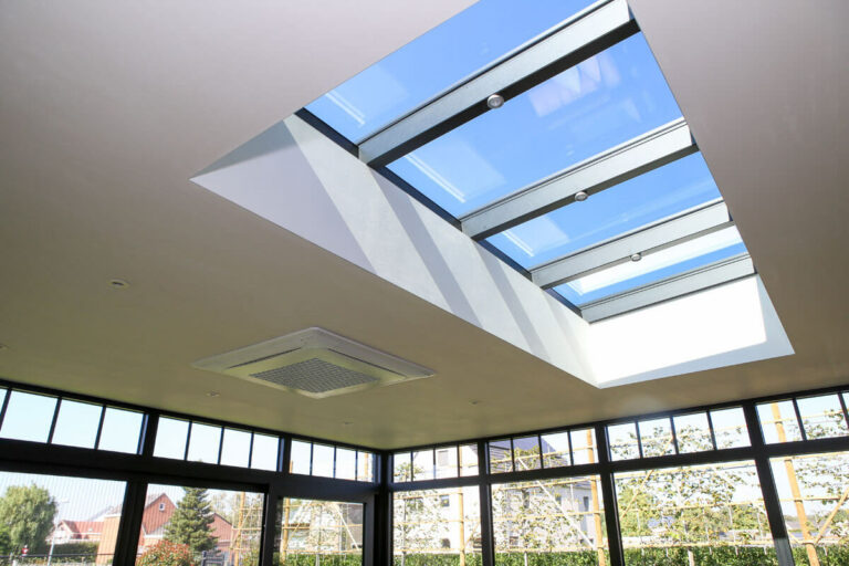 airco plafond veranda met lichtstraat
