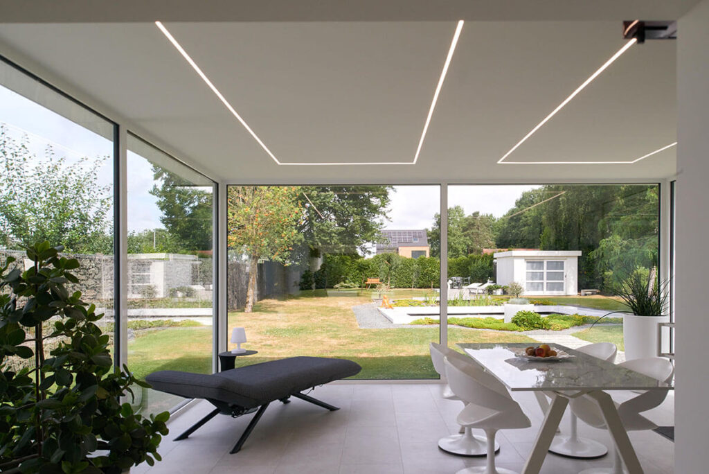 design veranda ingebouwde ledstrips