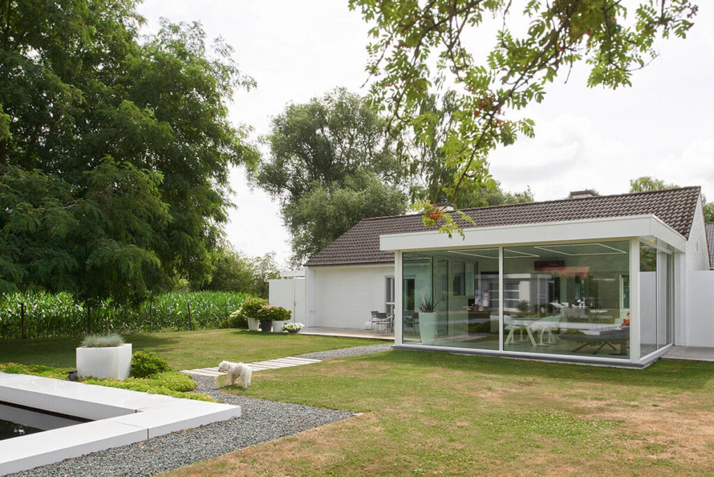 moderne veranda witte kleur