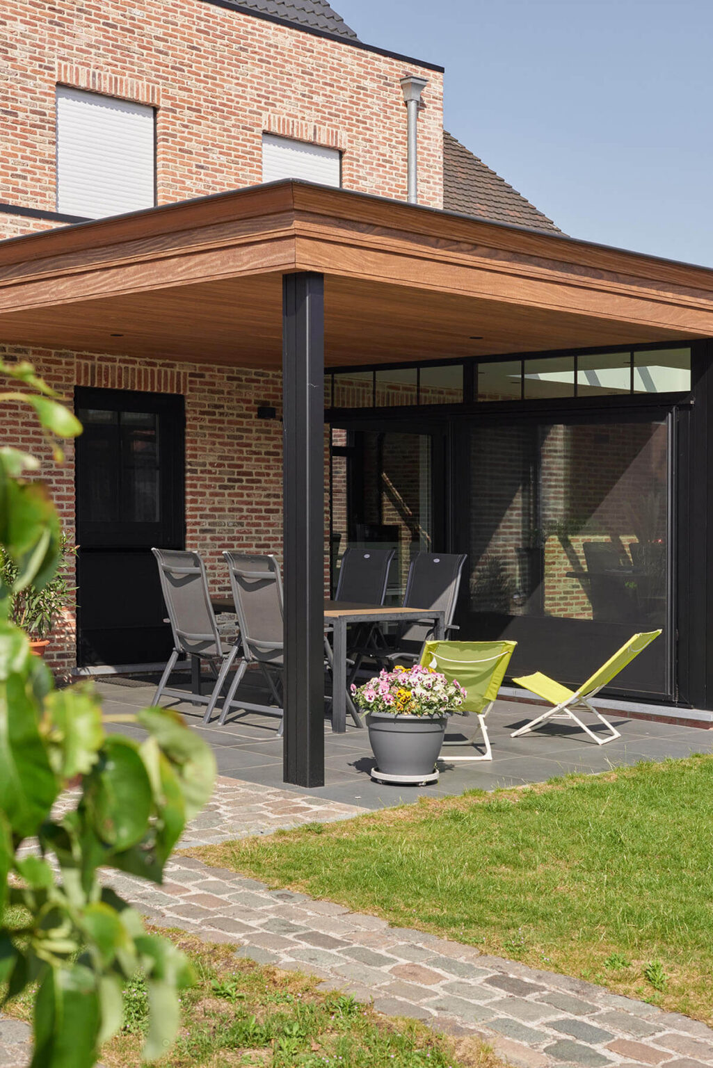terrasoverkapping en veranda in lille als een geheel